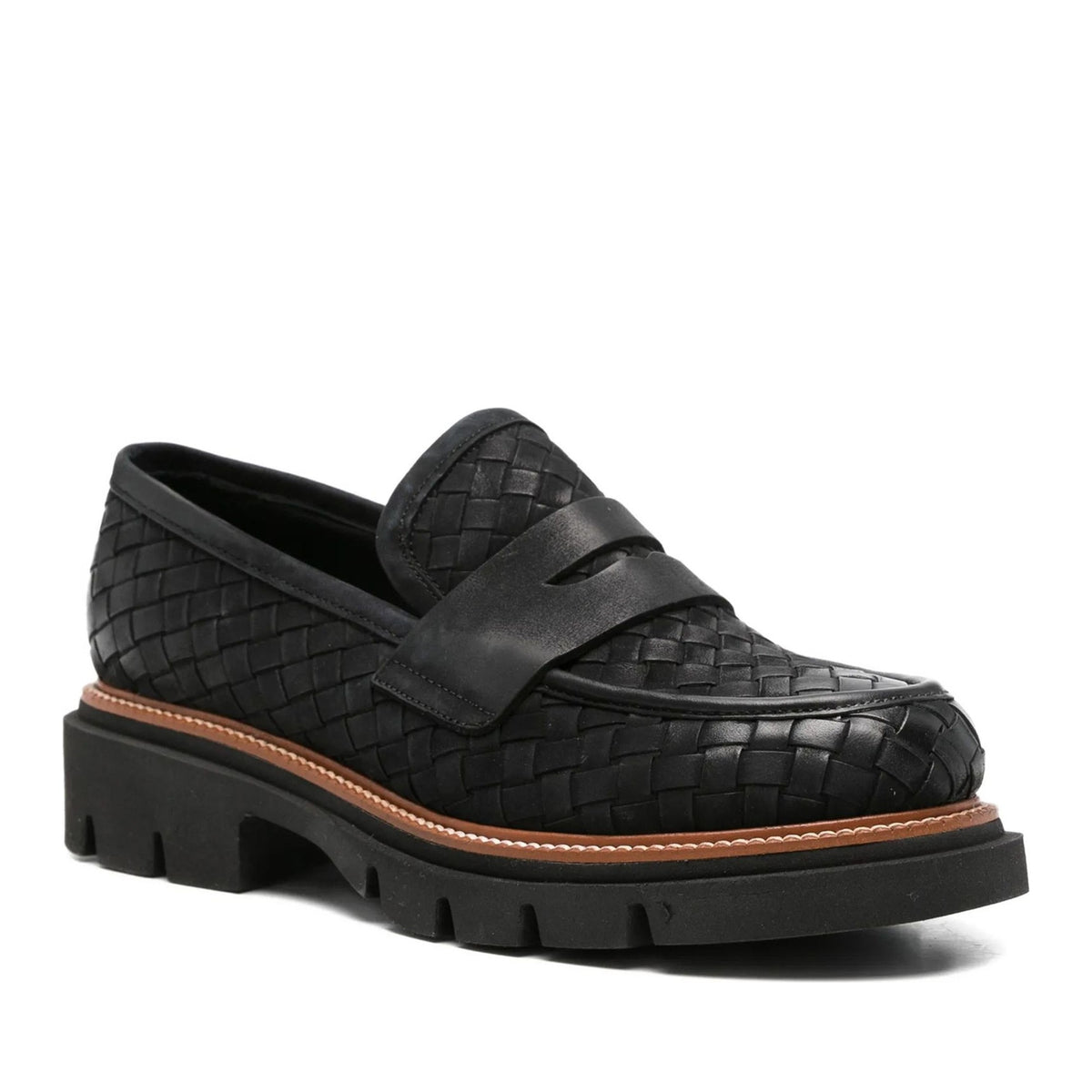 black casual closed loafers