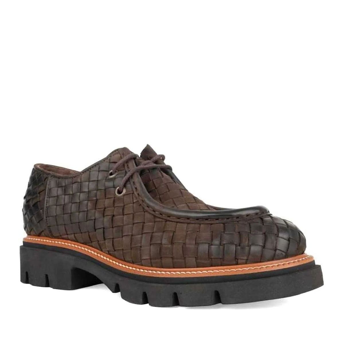 brown casual closed loafers