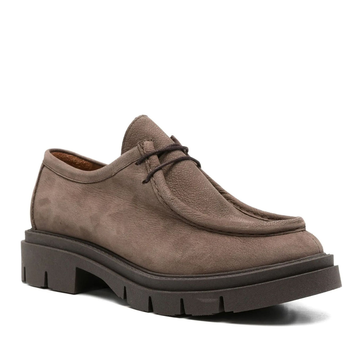 brown casual closed loafers
