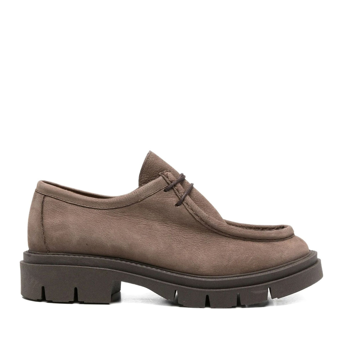 brown casual closed loafers