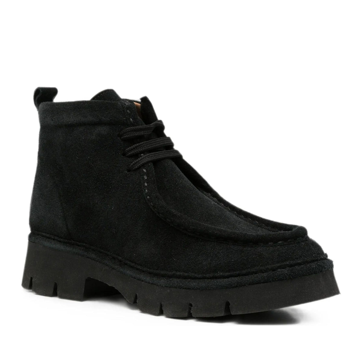 black casual closed booties