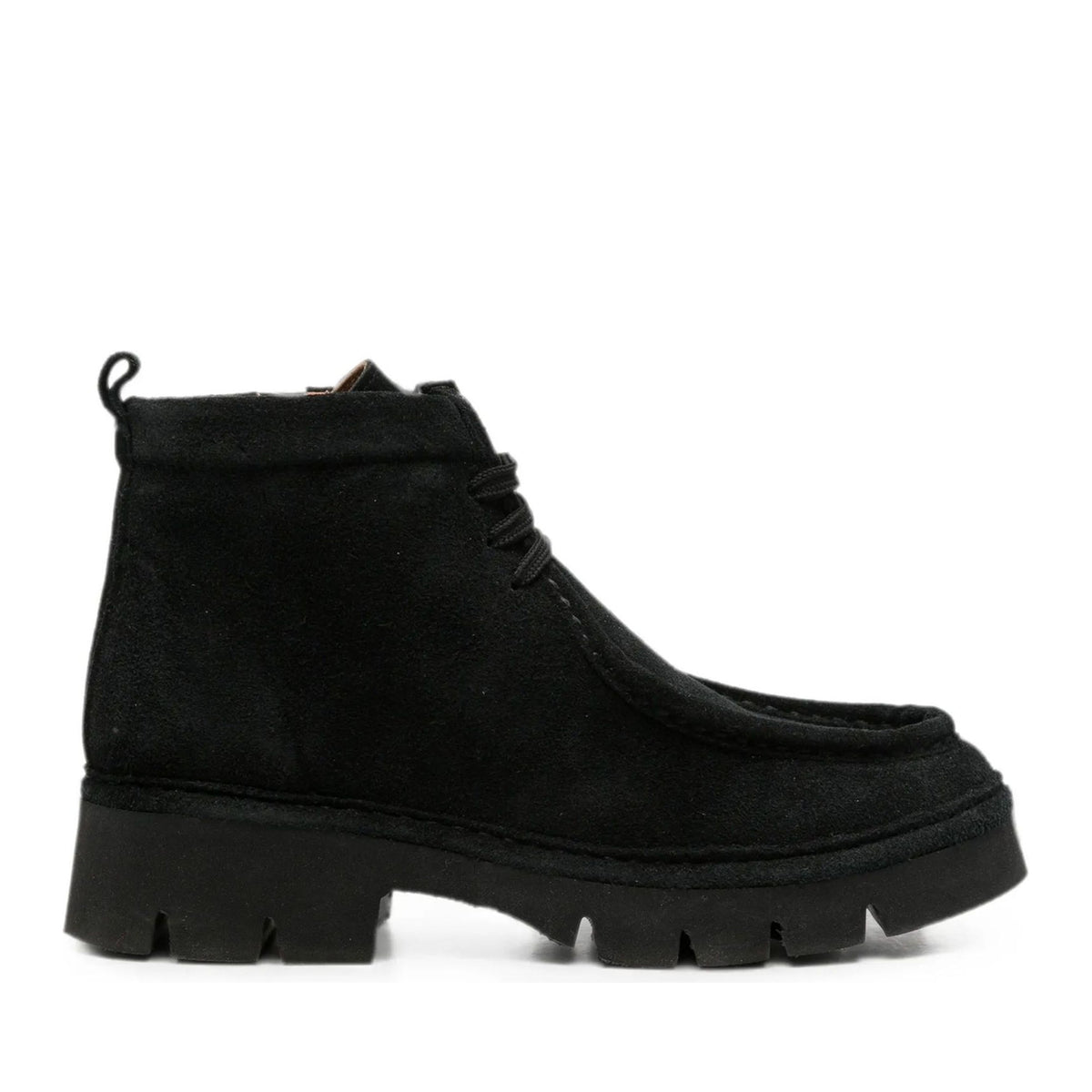 black casual closed booties
