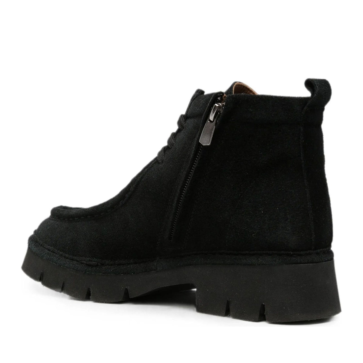 black casual closed booties