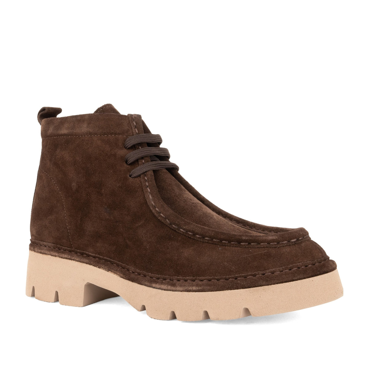 brown casual closed booties