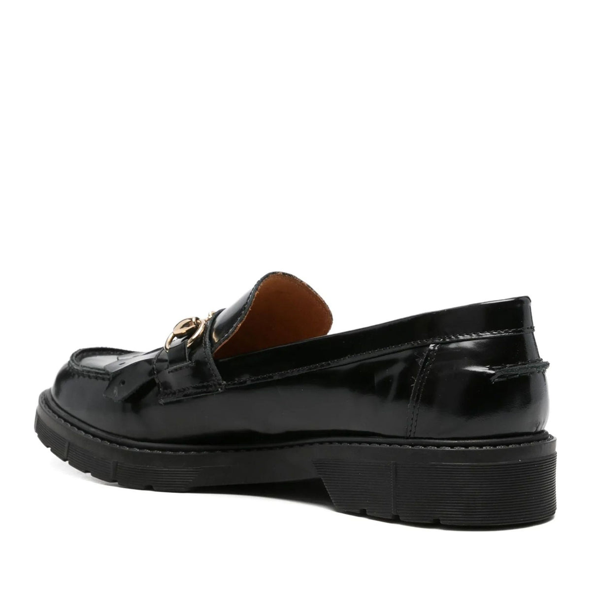 black casual closed loafers