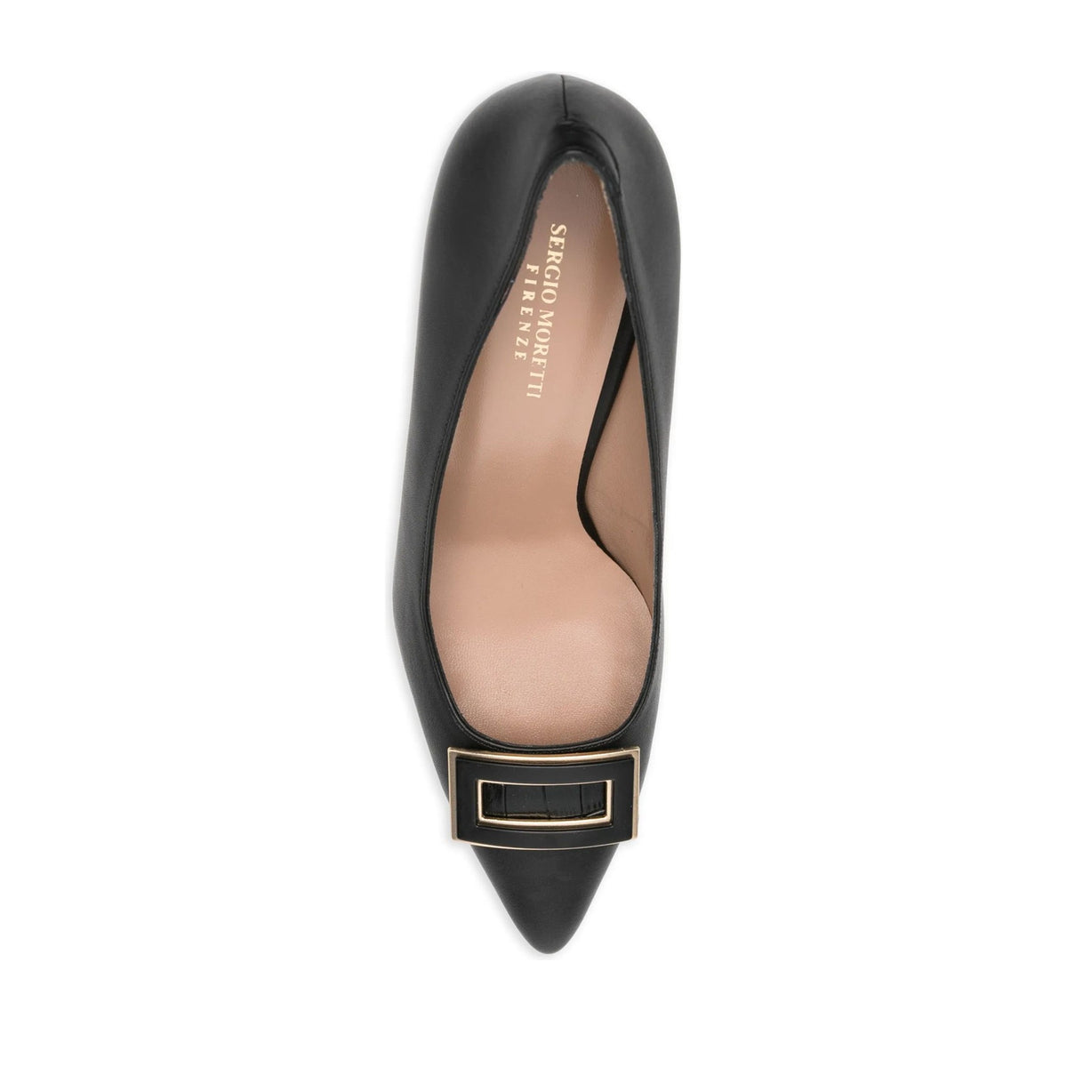 black classic closed pumps