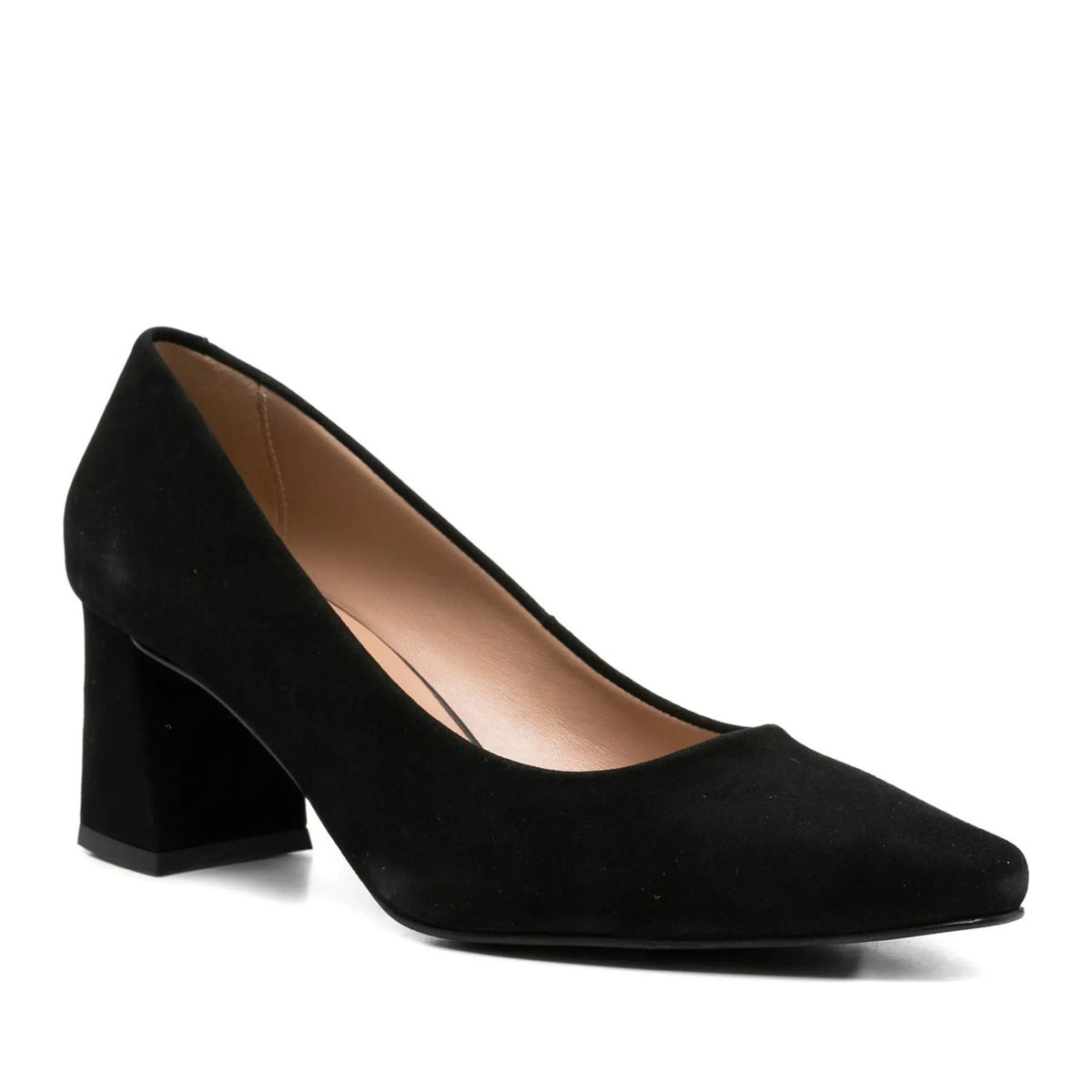 black classic closed pumps