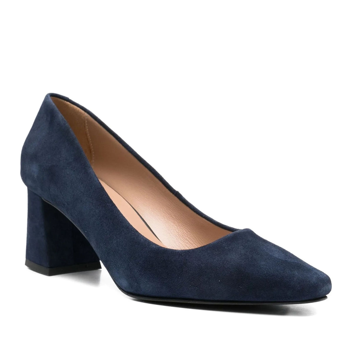 blue classic closed pumps
