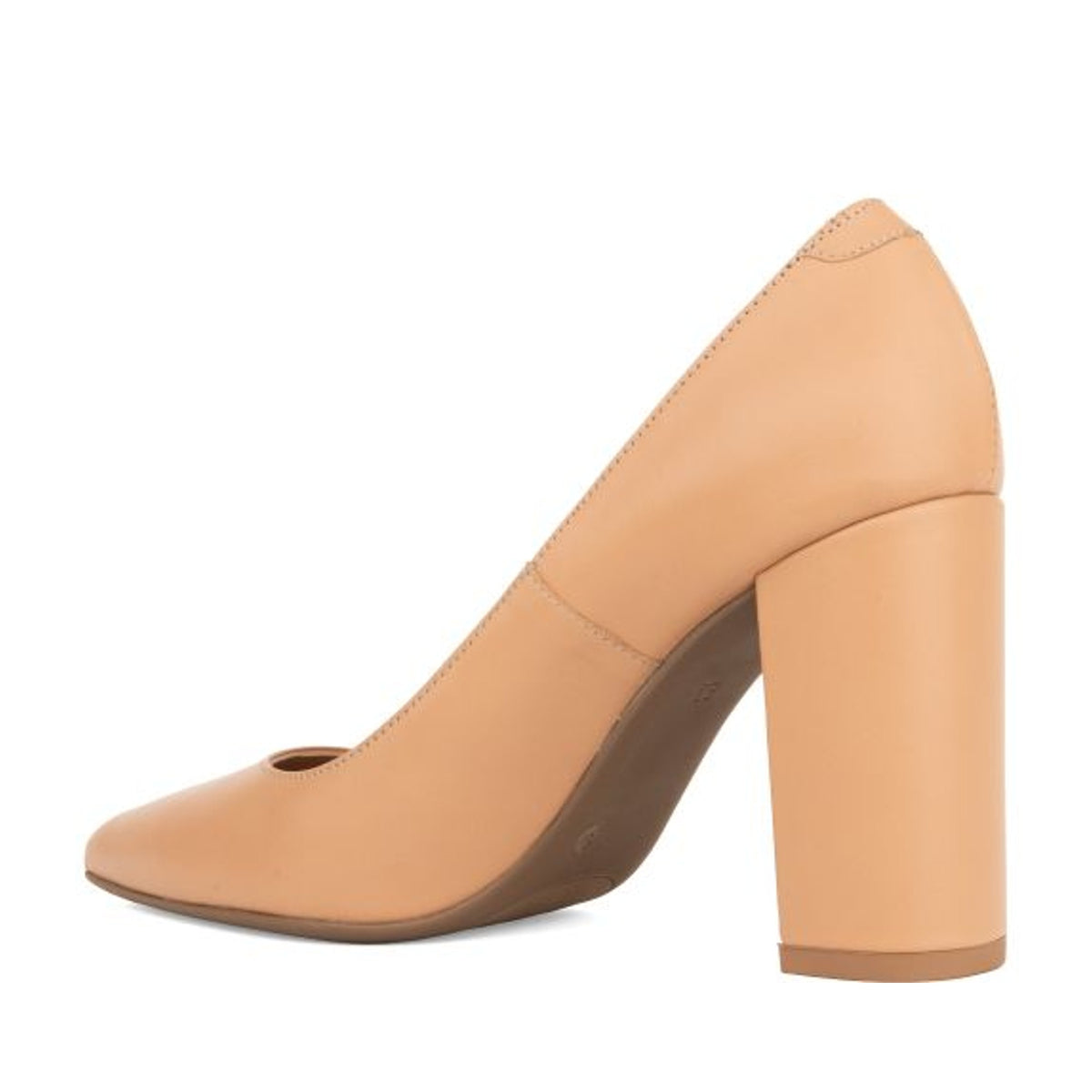 beige classic closed pumps