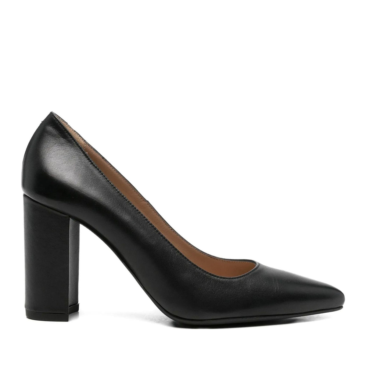 black classic closed pumps