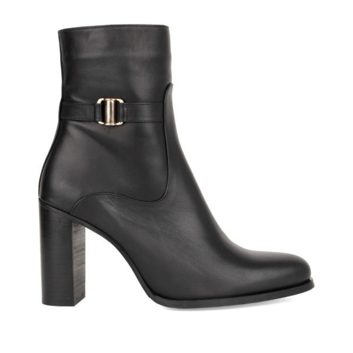 black classic closed booties