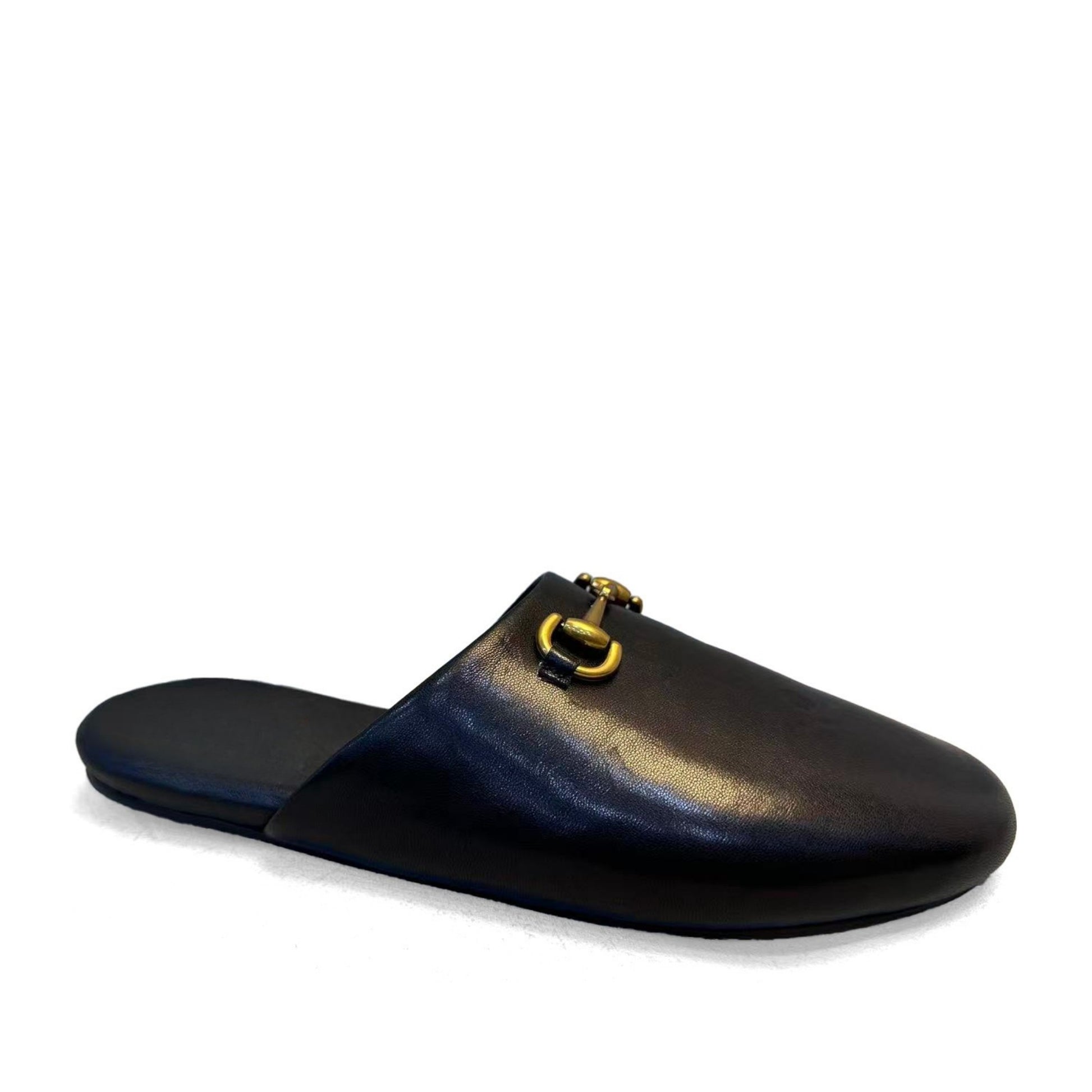 Women's Black Mule Slippers