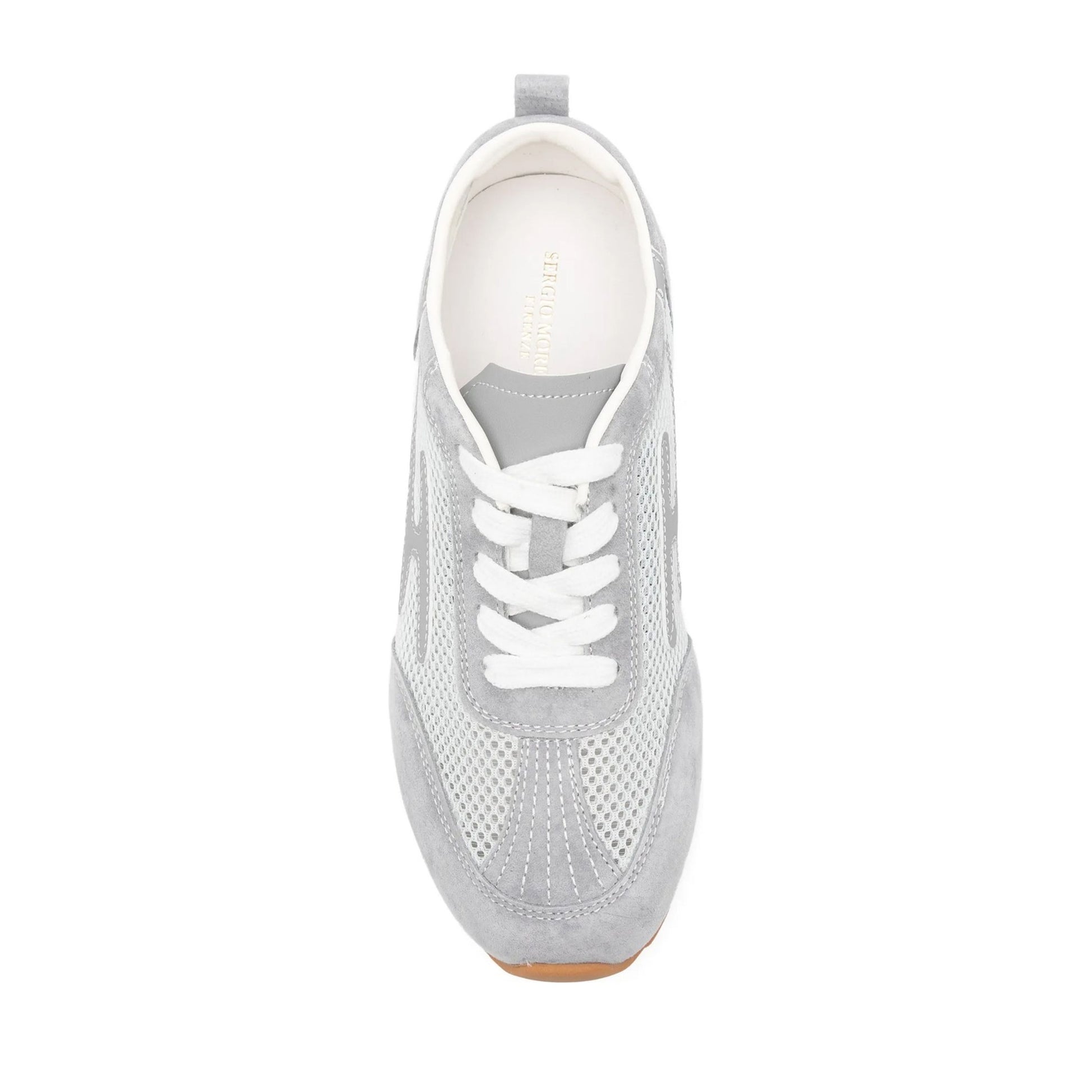 Women's Gray Wedge Fashion Sneakers