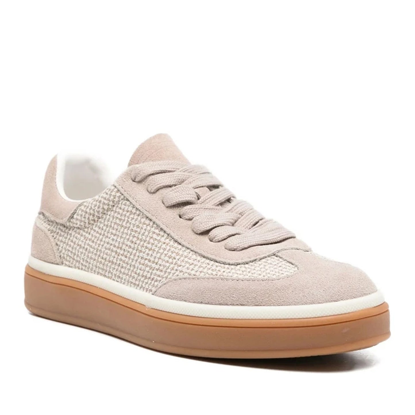 Women's Beige Wedge Fashion Sneakers