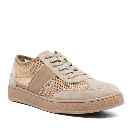 Women's Beige Wedge Fashion Sneakers