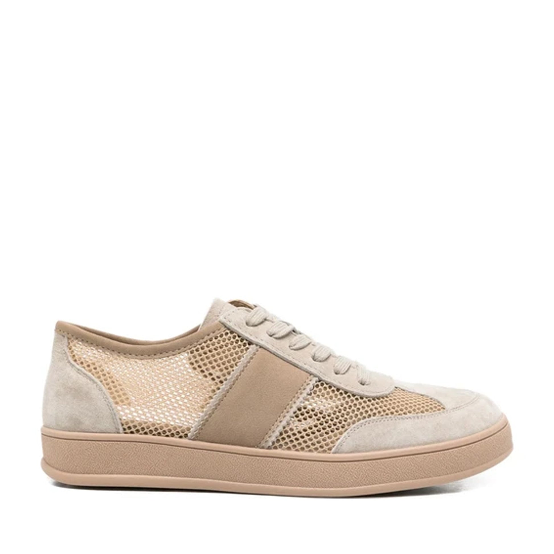 Women's Beige Wedge Fashion Sneakers