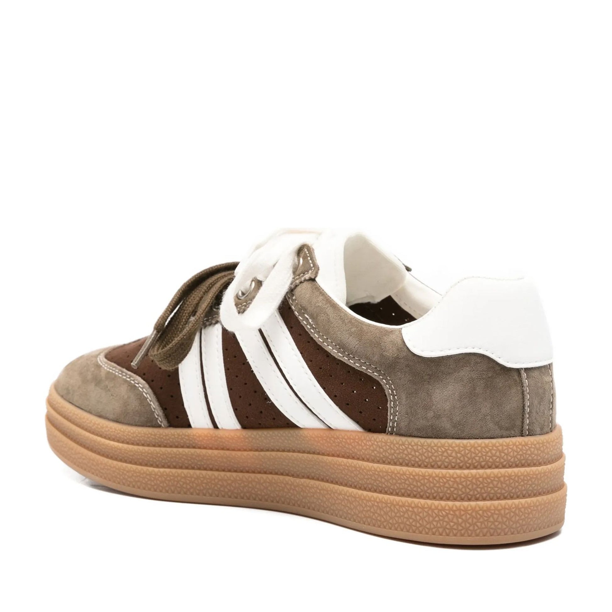 Women's Green Wedge Fashion Sneakers