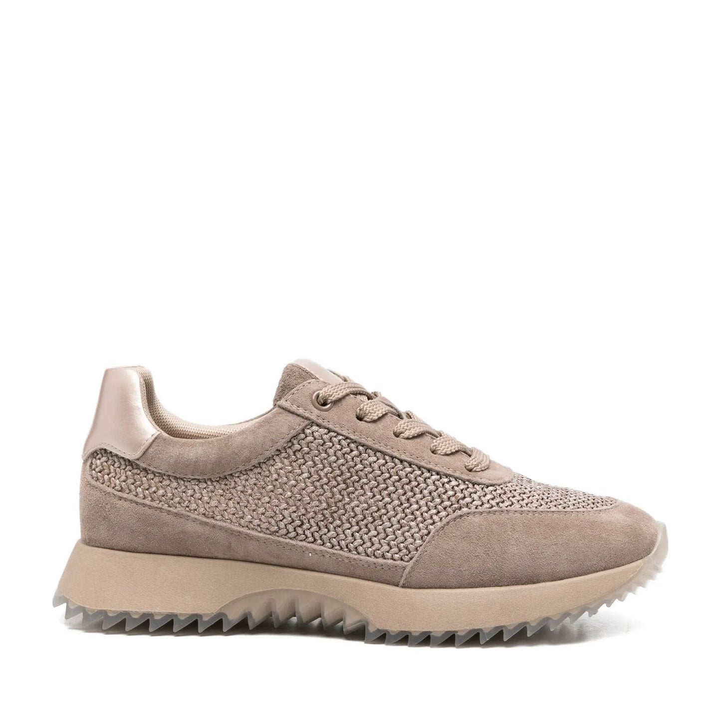 Women's Beige Wedge Fashion Sneakers
