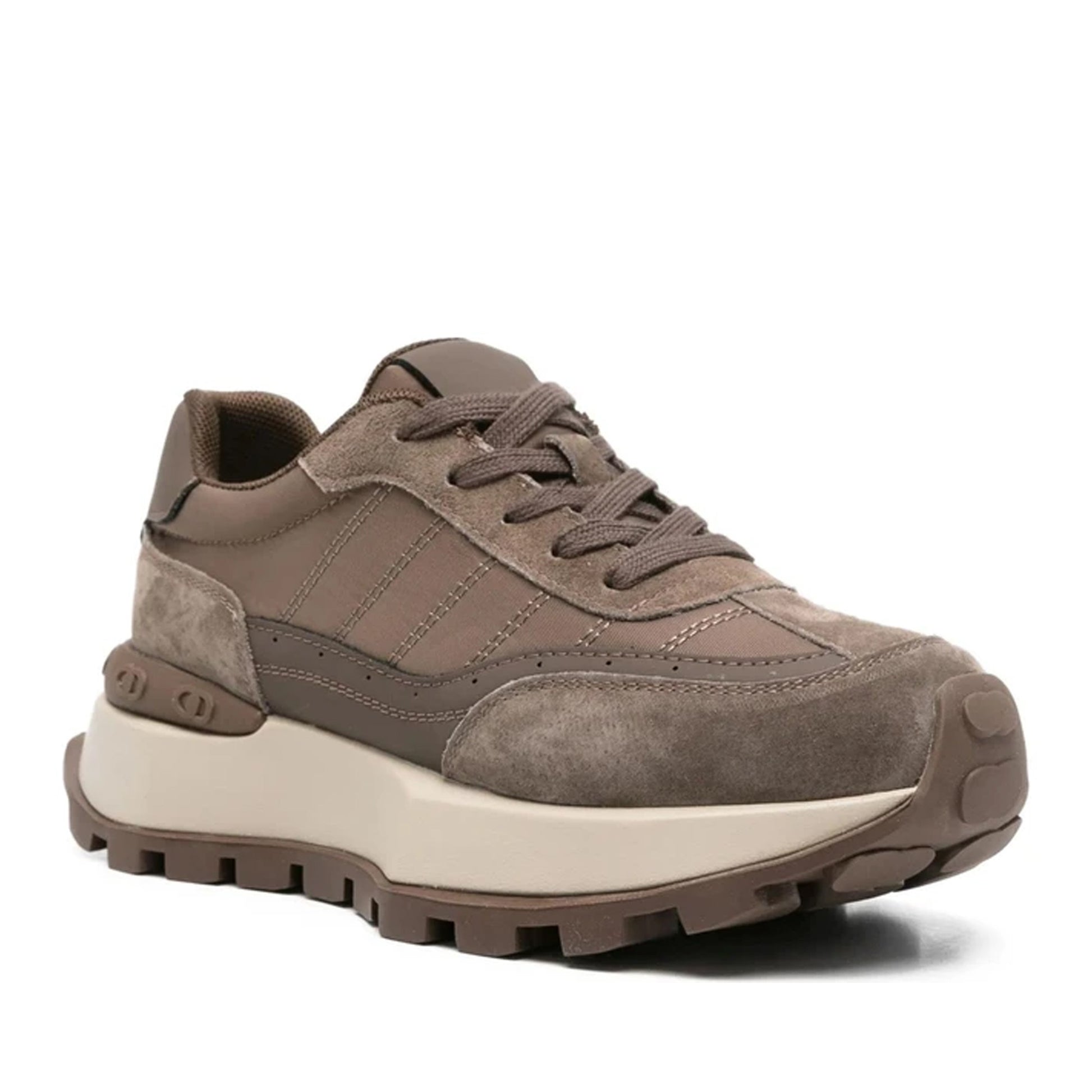 Women's Brown Wedge Fashion Sneakers