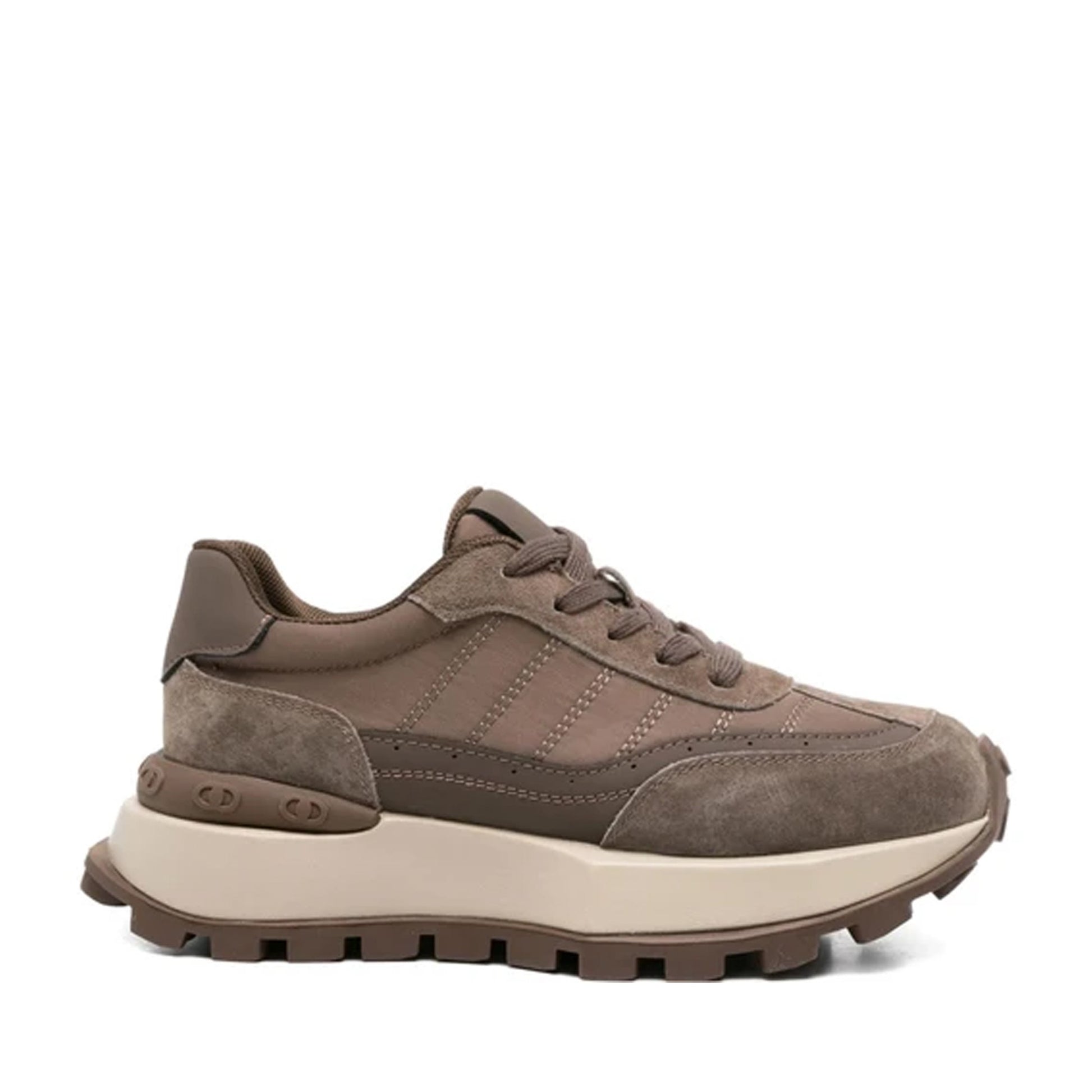 Women's Brown Wedge Fashion Sneakers