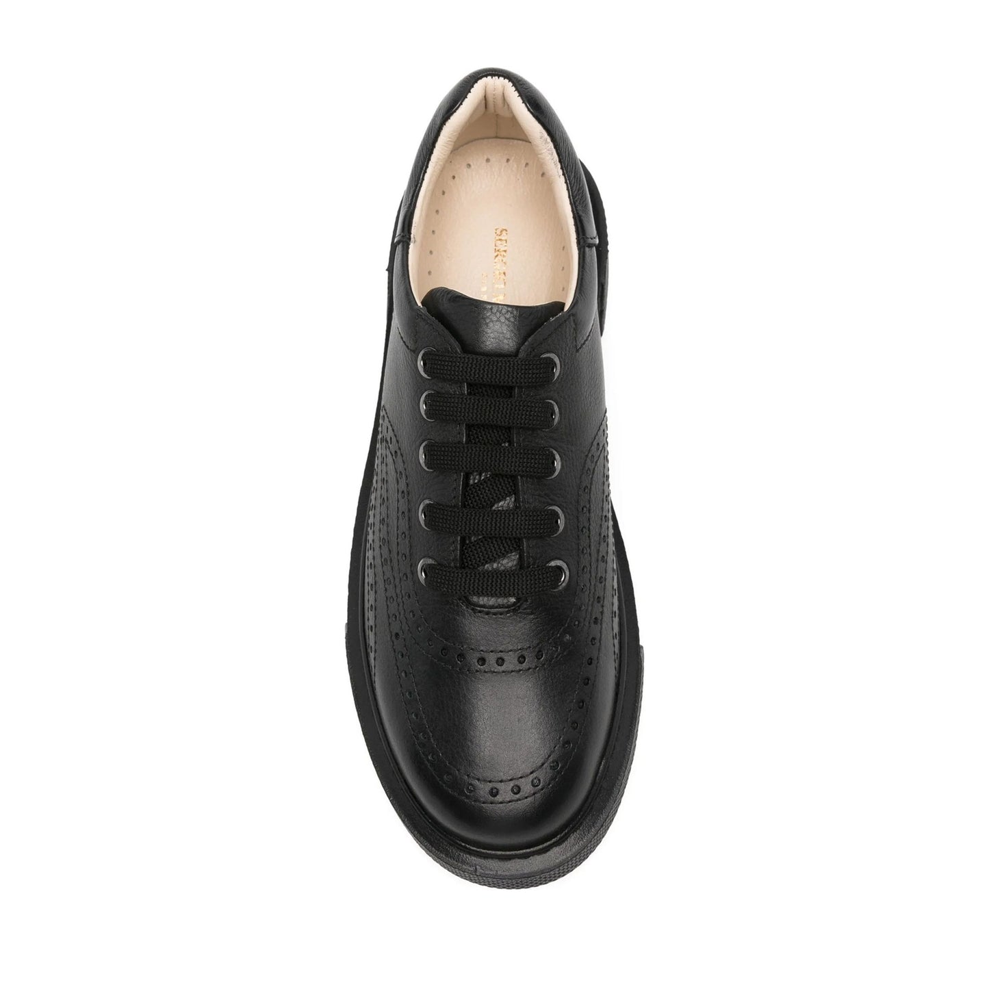 Women's Black Wedge Fashion Sneakers