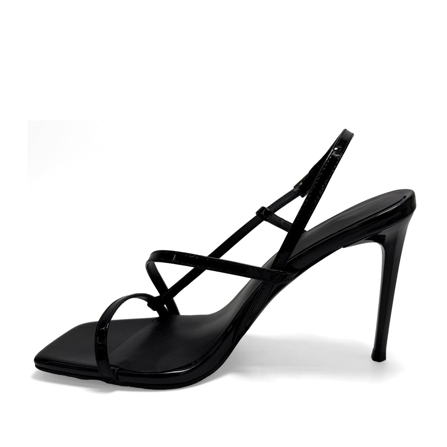 Women's Black Dress Open-Toe Sandals