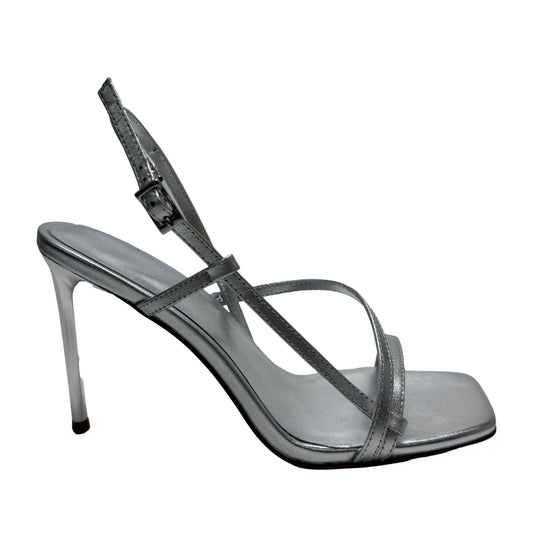 Women's Gray Dress Open-Toe Sandals
