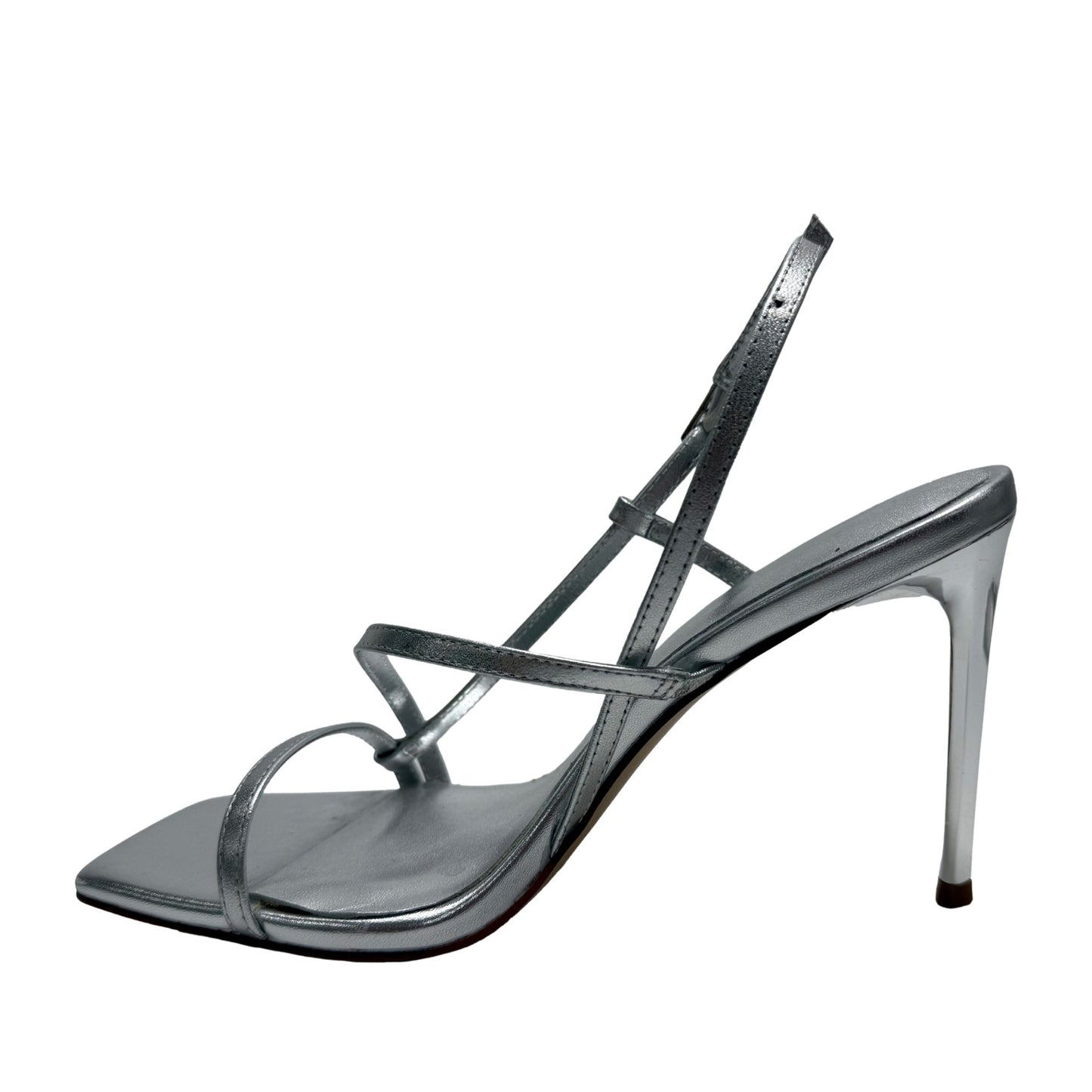 Women's Gray Dress Open-Toe Sandals