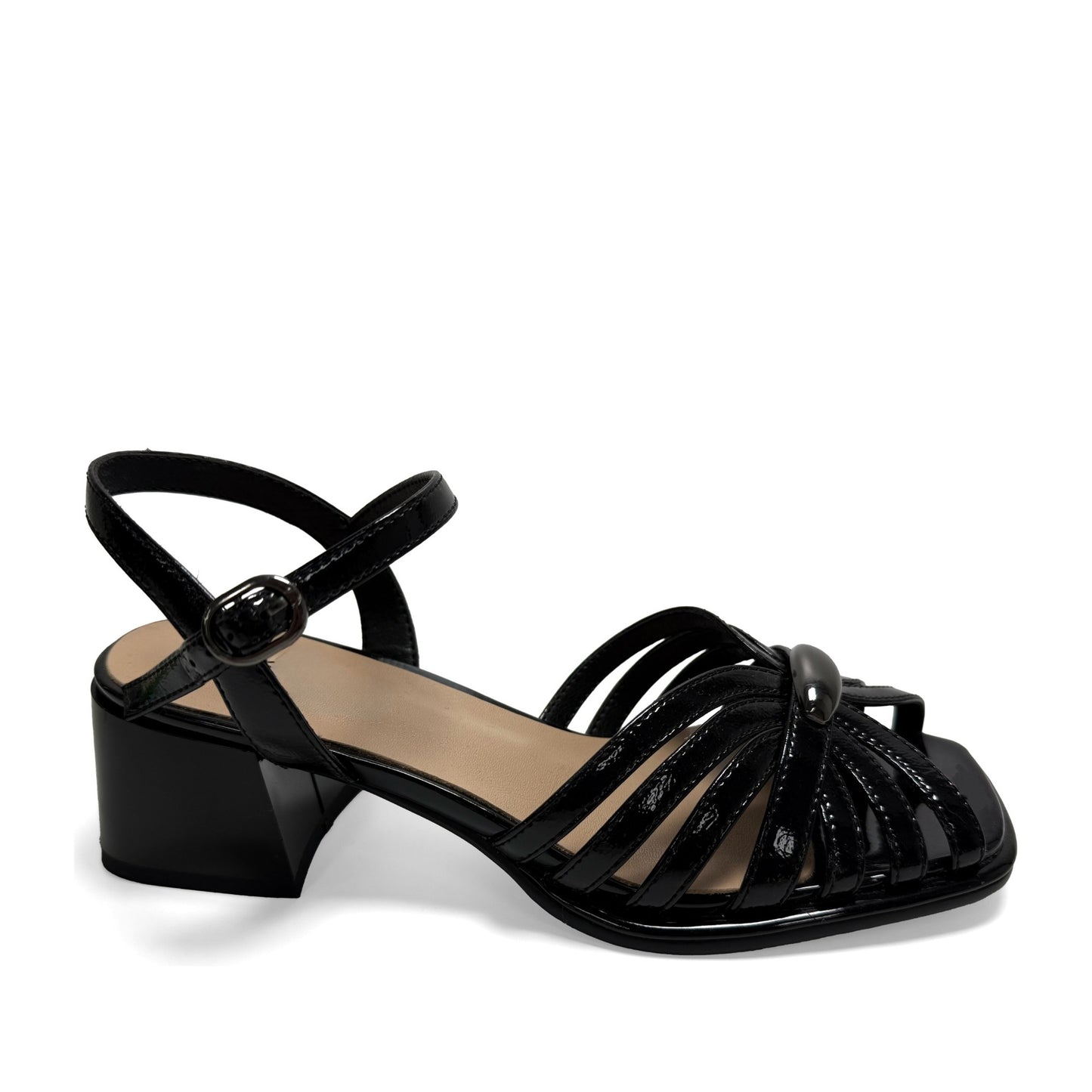 Women's Black Dress Open-Toe Sandals