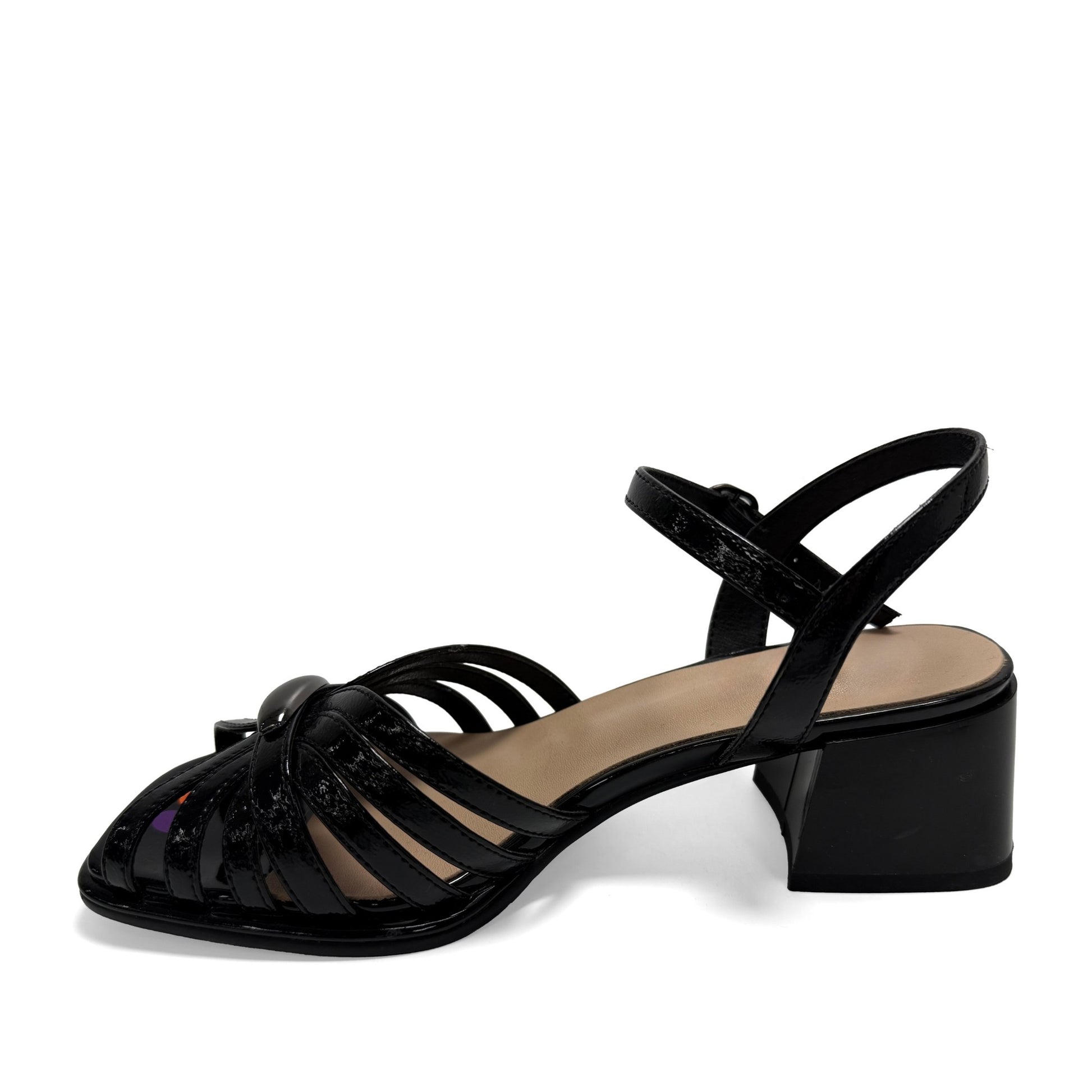 Women's Black Dress Open-Toe Sandals