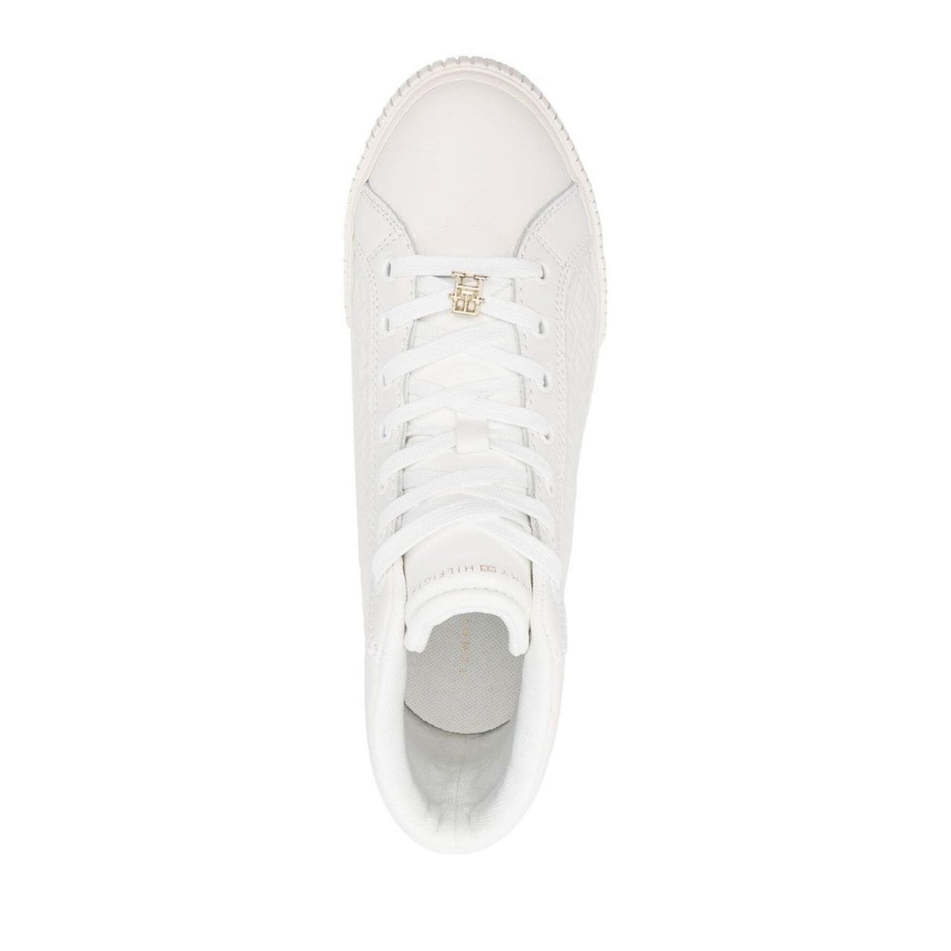TH Monogram Sneaker High Women's Beige Athletic Sneakers
