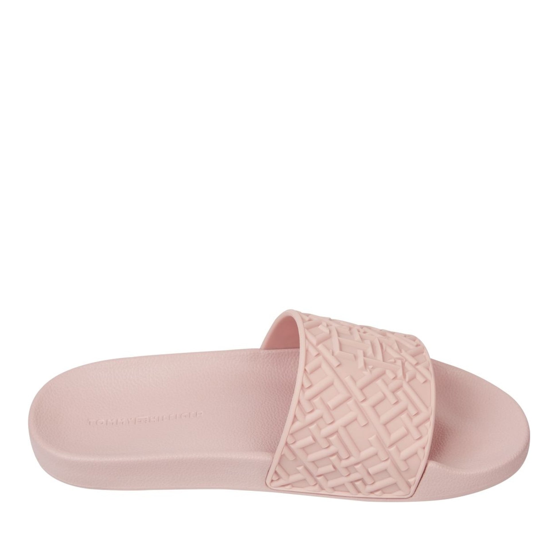 Women's Pink Monogram Open-Toe Slippers