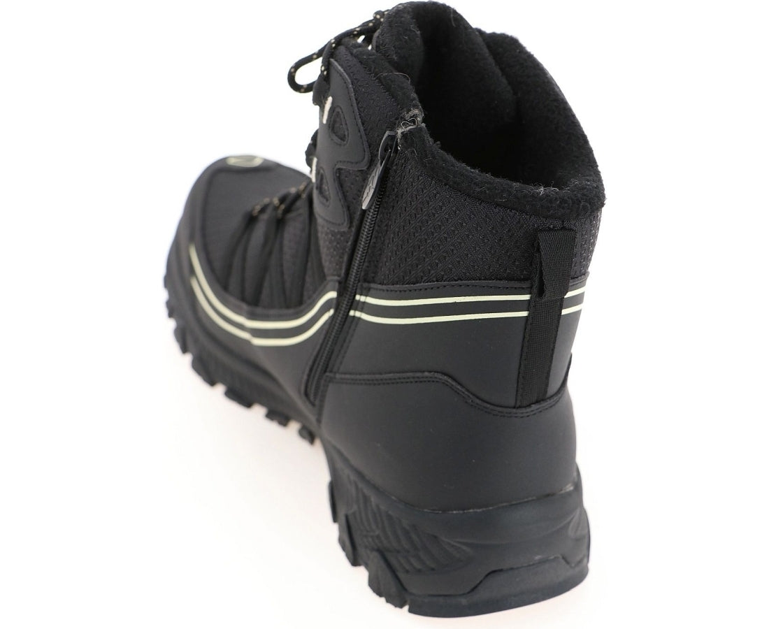 black casual closed booties