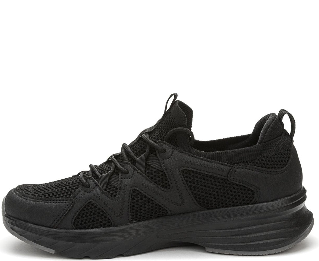 black casual closed sneakers