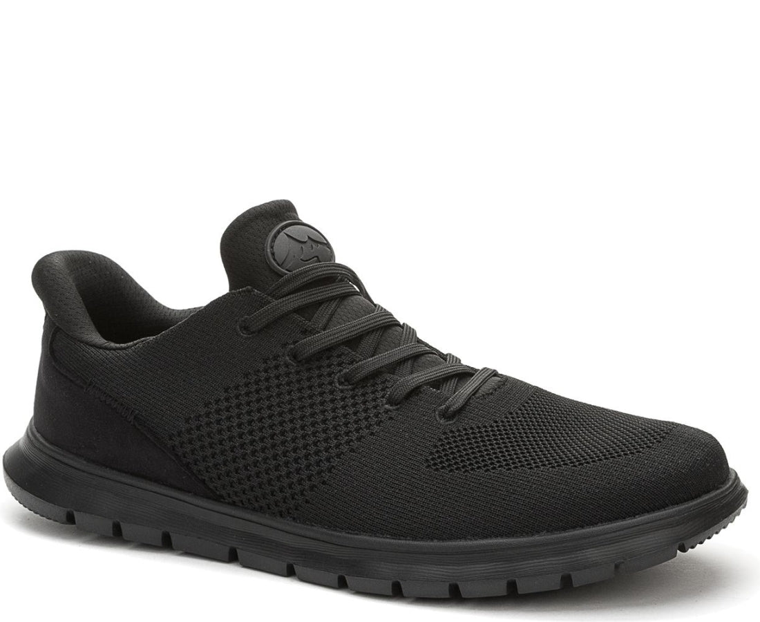 black casual closed sneakers