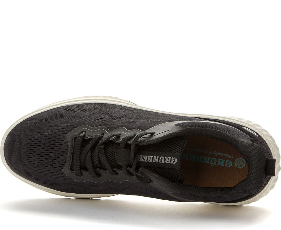 black casual closed sneakers