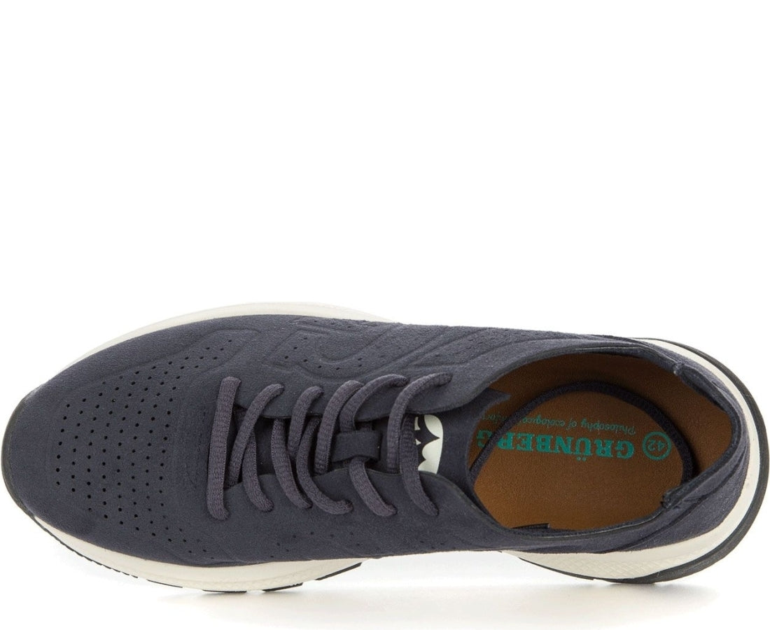 blue casual closed sneakers