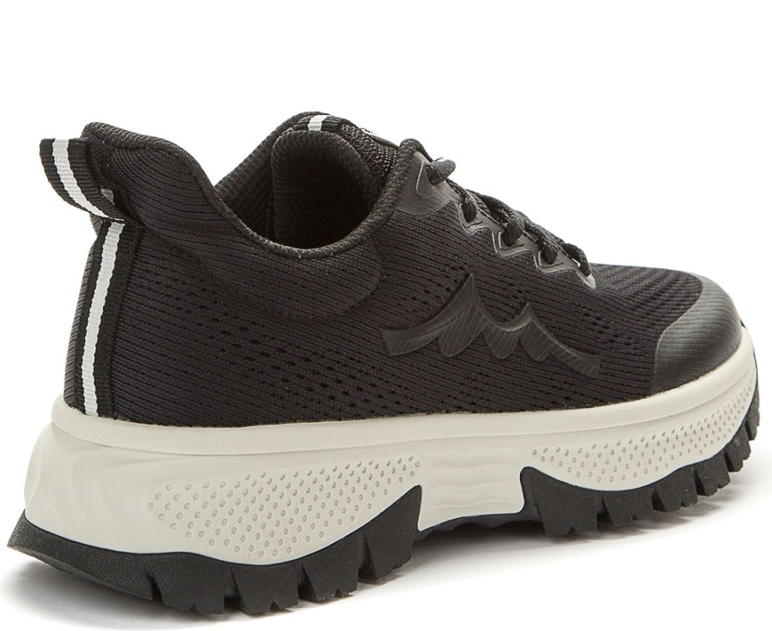 black casual closed sneakers