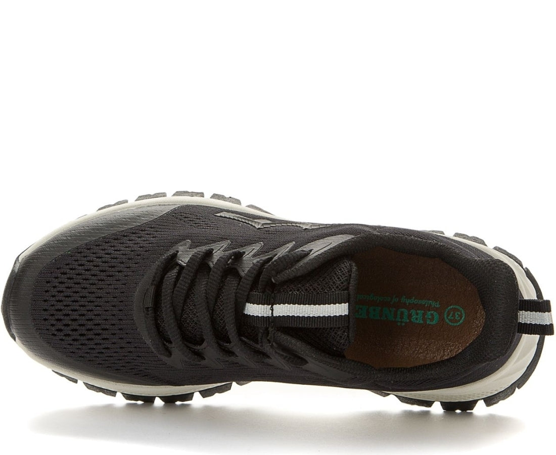 black casual closed sneakers