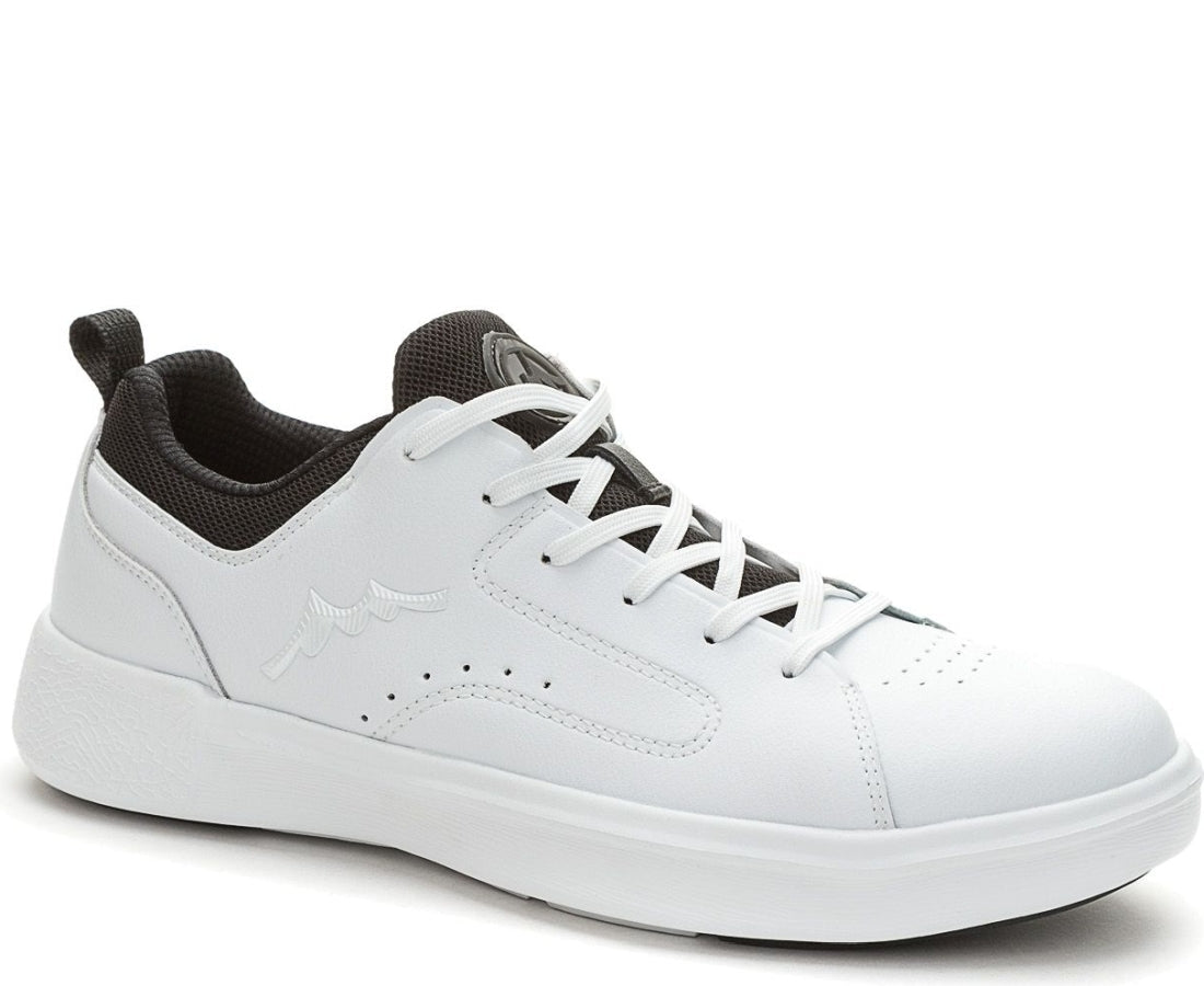 white casual closed sneakers