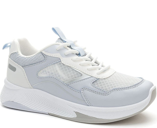 blue casual closed sneakers