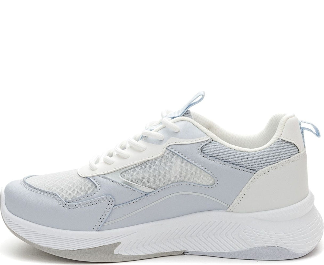 blue casual closed sneakers