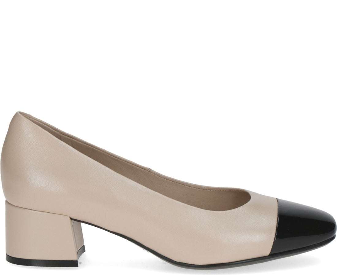 beige black elegant closed formal