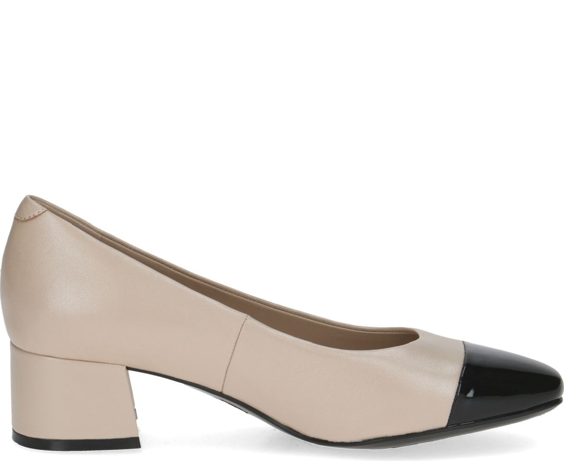 beige black elegant closed formal