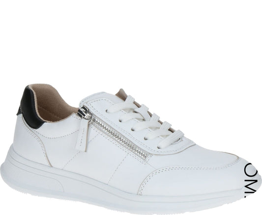 leisure trainers white black