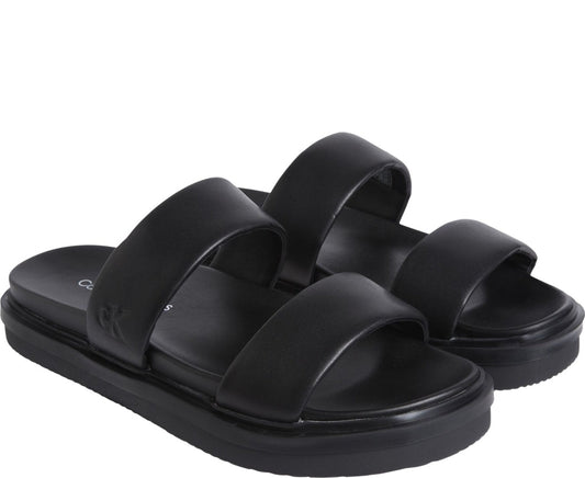 flat molded double sandals
