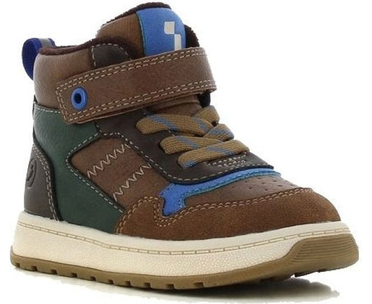 boys baby high sneakers natural green