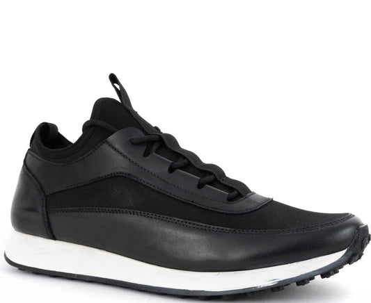 black casual sneakers