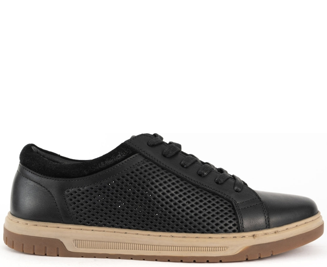 black casual sneakers