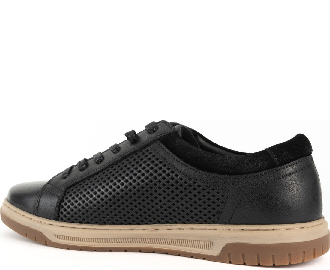 black casual sneakers